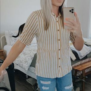 Stripped button shirt